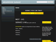 Tablet Screenshot of meanwoodgarage.co.uk